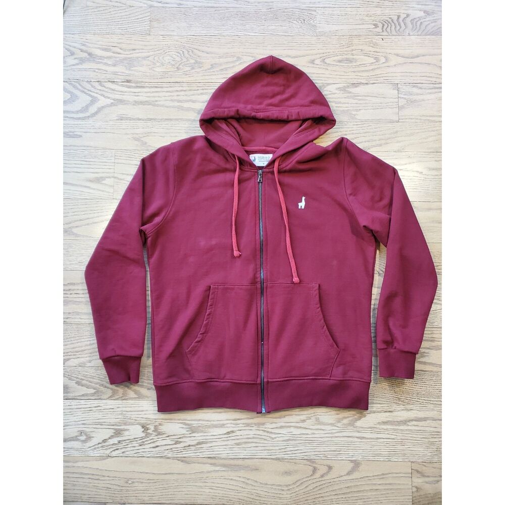 Qenido Womens M Made In Peru 100% Peruvian Cotton Full Zip Hoodie EUC